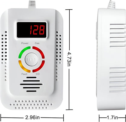 Household Gas & CO Detector – Silent Protection for Your Family