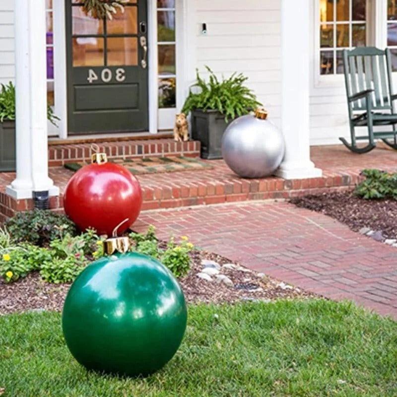 Inflatable Holiday Ball Decoration – Big, Bold Christmas Cheer