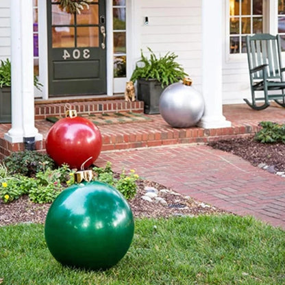 Inflatable Holiday Ball Decoration – Big, Bold Christmas Cheer