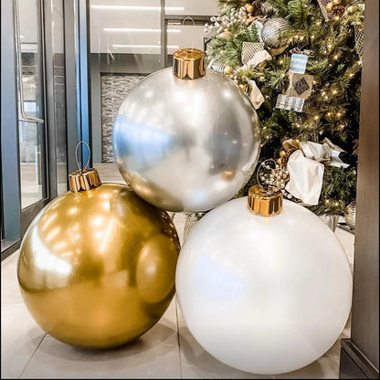 Inflatable Holiday Ball Decoration – Big, Bold Christmas Cheer