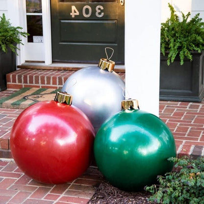 Inflatable Holiday Ball Decoration – Big, Bold Christmas Cheer