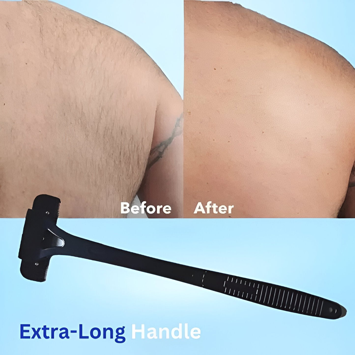Extended-Reach Back Shaver – Groom Your Entire Back Without Help