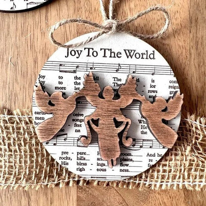Nativity Music Sheet Ornament Set – Carols, Faith & Christmas Beauty