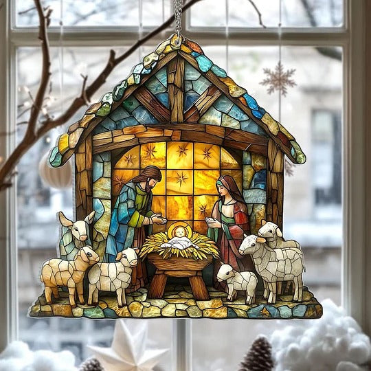 Nativity Suncatcher – A Christmas Scene That Glows in Your Window