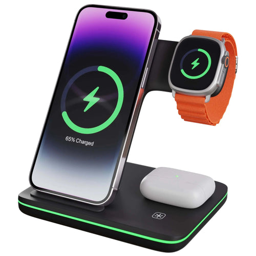 3-in-1 Apple Charger Dock – iPhone, Watch & AirPods, One Elegant Stand
