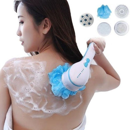 5-Attachment Exfoliating Body Brush – Smoother Skin, Spa-Like Feel at Home