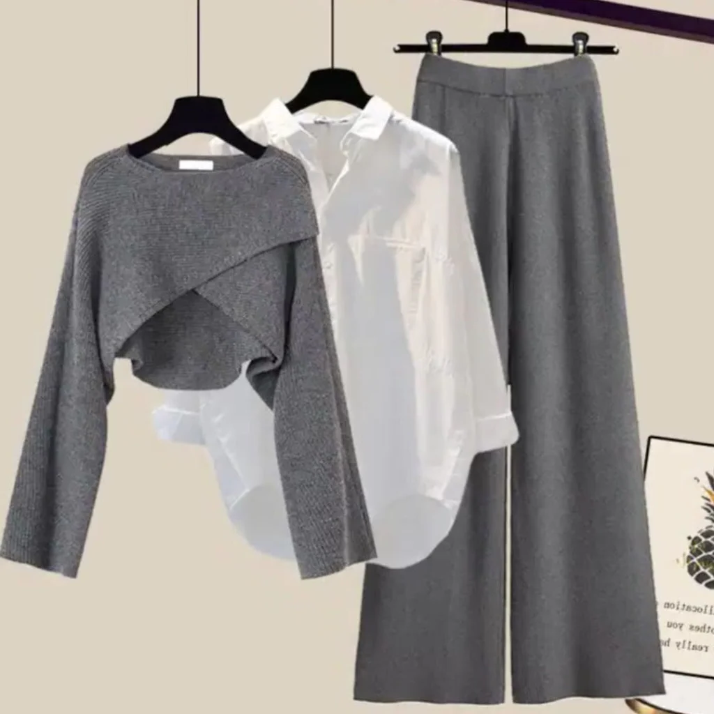 3-Piece Chic Dress Set – Effortless Style, All-Day Comfort