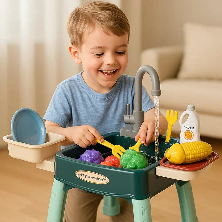 Kids Play Kitchen with Real Flowing Water – The Upgrade That Gets Used Every Day