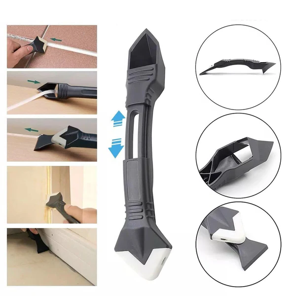 3-in-1 Stainless Steel Caulk Remover – Clean Lines, No Mess