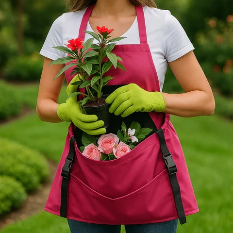 Durable Harvesting Apron with Drop-Release Pouch – Hands-Free Gardening