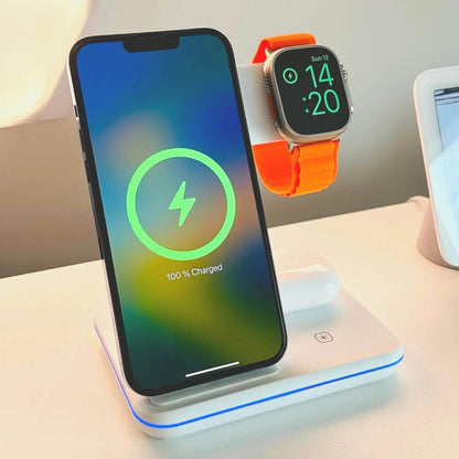 3-in-1 Apple Charger Dock – iPhone, Watch & AirPods, One Elegant Stand