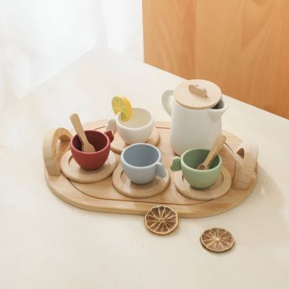 Children's Pretend Afternoon Tea Set With Tray – Tiny Tea Party