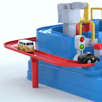 Children's Mechanical Vehicle Track Game – Build, Race, Repeat