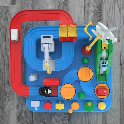 Children's Mechanical Vehicle Track Game – Build, Race, Repeat