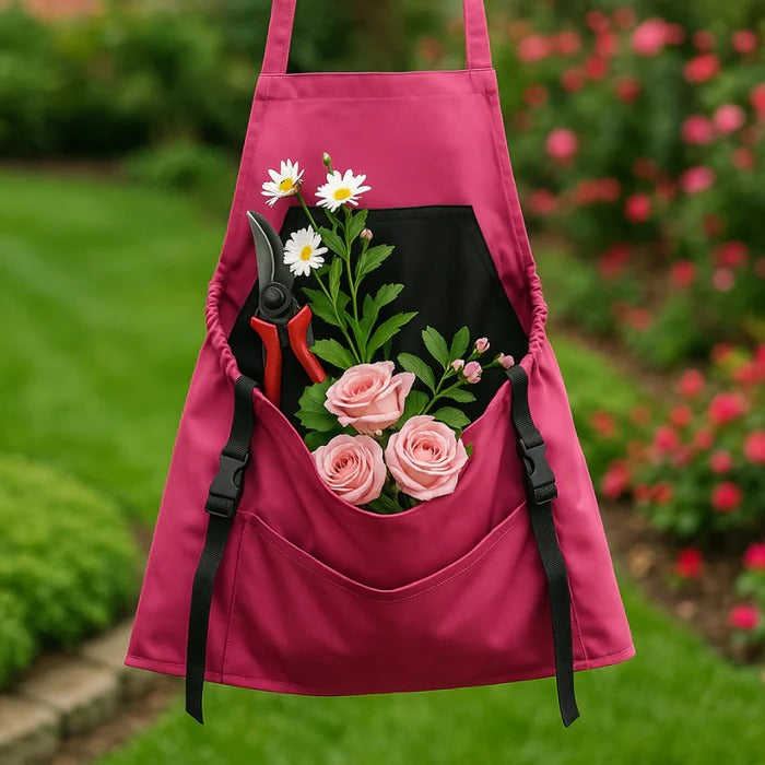 Durable Harvesting Apron with Drop-Release Pouch – Hands-Free Gardening