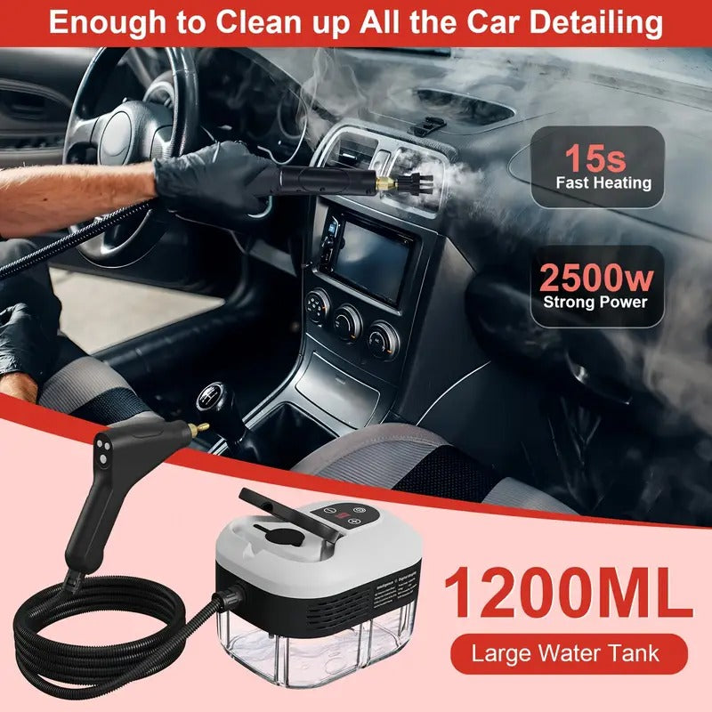 2500W High-Pressure Steam Cleaner with Gloves – Deep Clean, No Chemicals