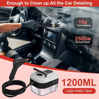 2500W High-Pressure Steam Cleaner with Gloves – Deep Clean, No Chemicals