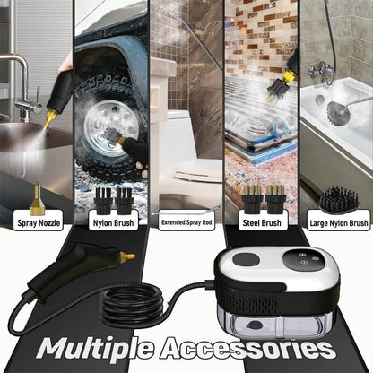 2500W High-Pressure Steam Cleaner with Gloves – Deep Clean, No Chemicals