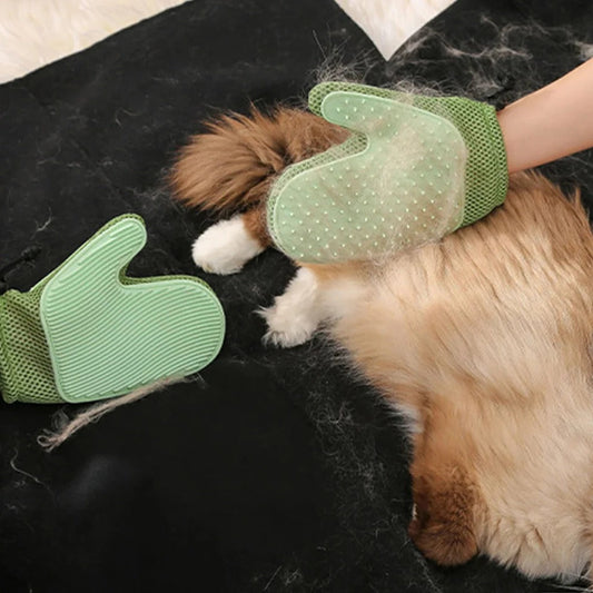 2-in-1 Cat Grooming Glove – Gentle Brushing, Happy Cat