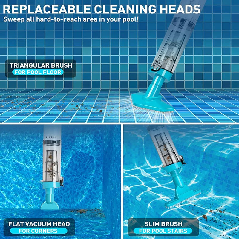 3-in-1 Cordless Pool Vacuum Cleaner – Effortless Pool Maintenance