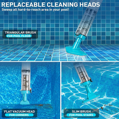 3-in-1 Cordless Pool Vacuum Cleaner – Effortless Pool Maintenance