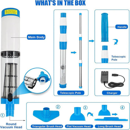 3-in-1 Cordless Pool Vacuum Cleaner – Effortless Pool Maintenance