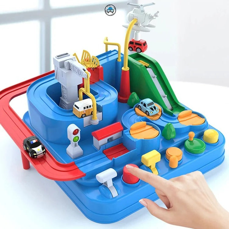 Children's Mechanical Vehicle Track Game – Build, Race, Repeat
