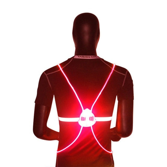 360° Reflective LED Night Vest – Be Seen, Stay Safe
