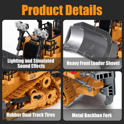 4WD RC Construction Truck – Excavator, Bulldozer & Dump, Built Tough