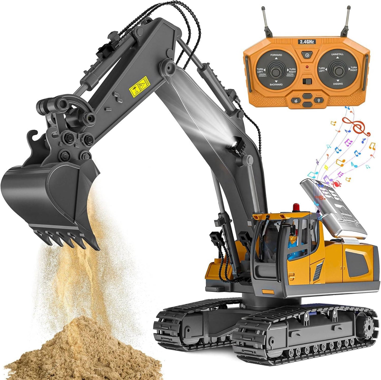4WD RC Construction Truck – Excavator, Bulldozer & Dump, Built Tough