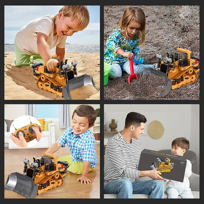 4WD RC Construction Truck – Excavator, Bulldozer & Dump, Built Tough