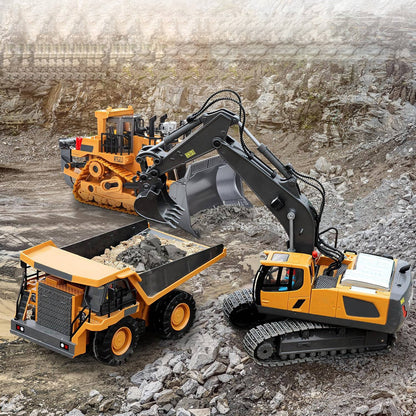 4WD RC Construction Truck – Excavator, Bulldozer & Dump, Built Tough