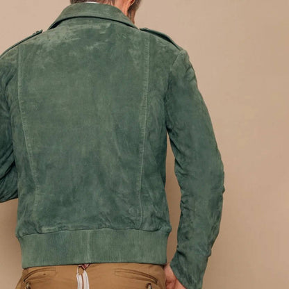Men's Retro Suede Jacket with Zip Pockets – Stand Out Without Trying