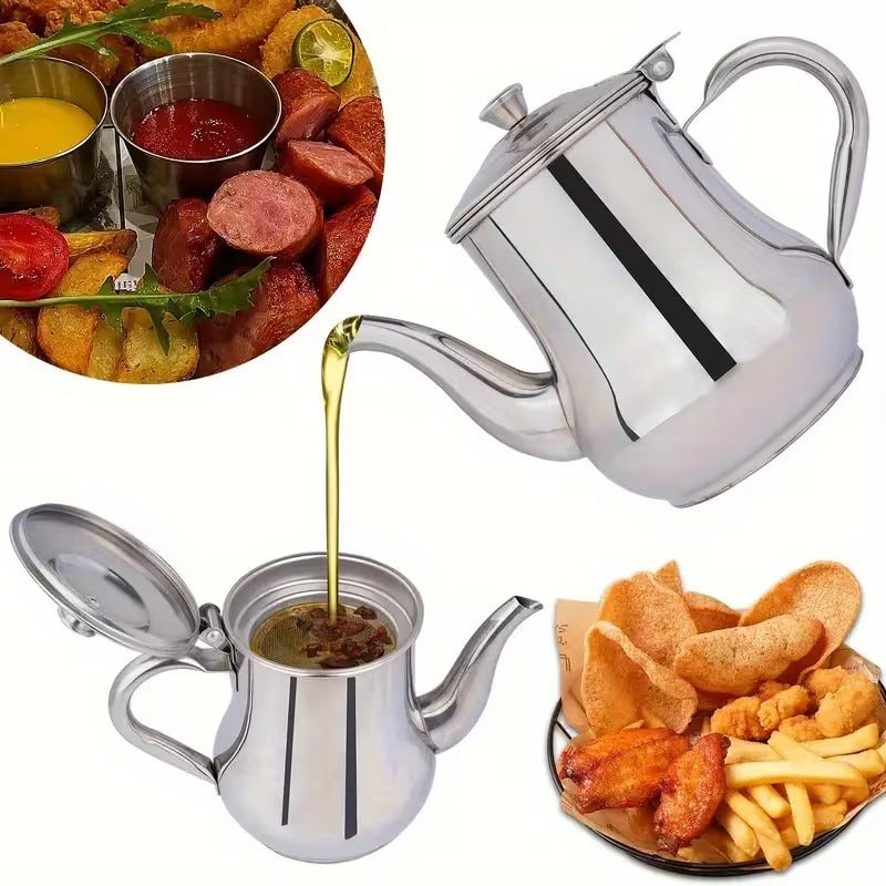 Bacon Grease Container – Store, Strain & Reuse with Zero Mess