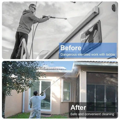 Telescoping Pressure Washer Extension Wand – Tackle the Toughest Spots from the Ground
