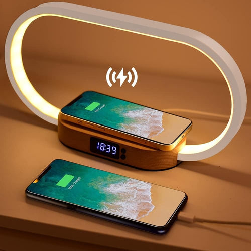 Alarm Clock with Wireless Charger & Night Light – Your Nightstand, Simplified