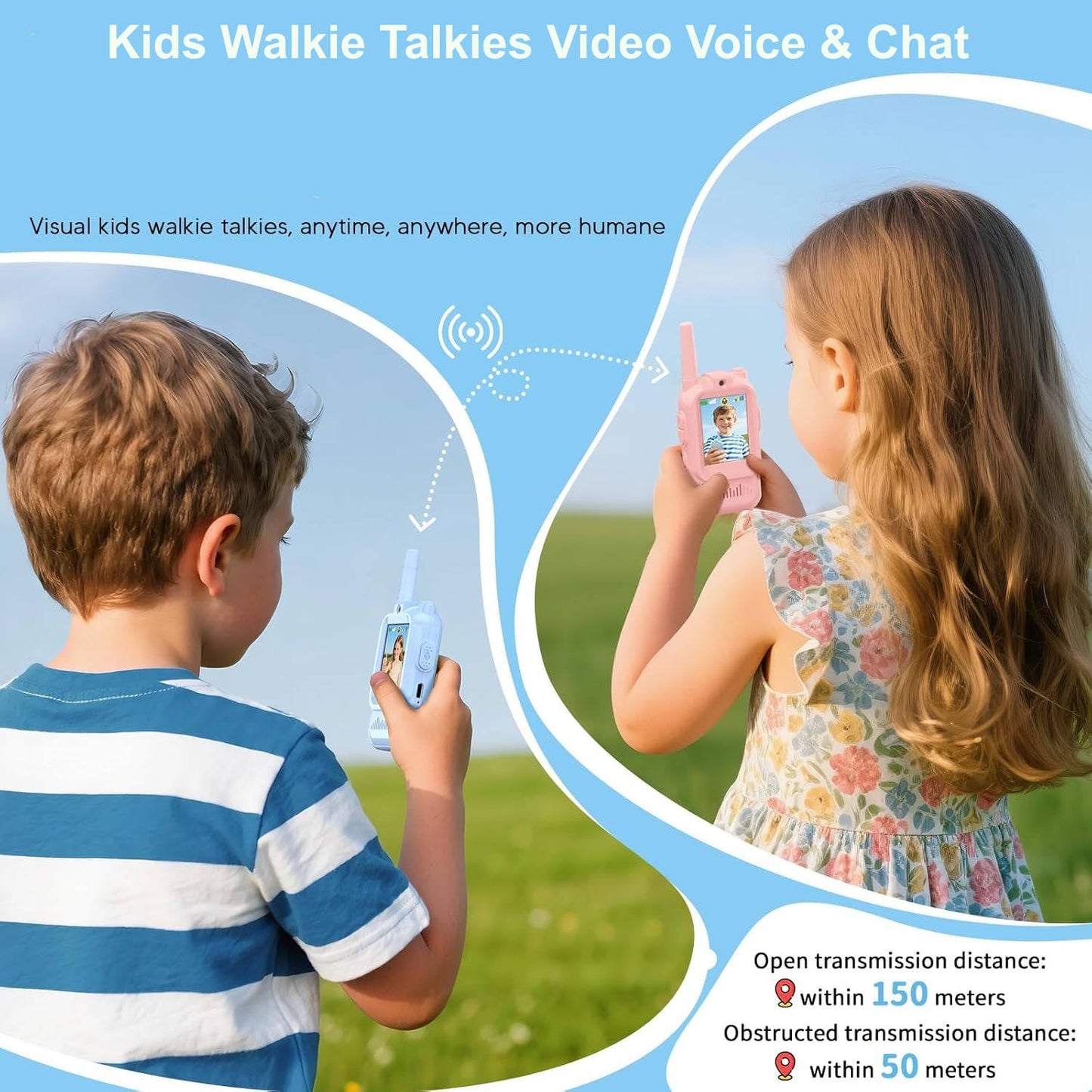 Kids Video Walkie Talkies – See, Talk, Explore Together