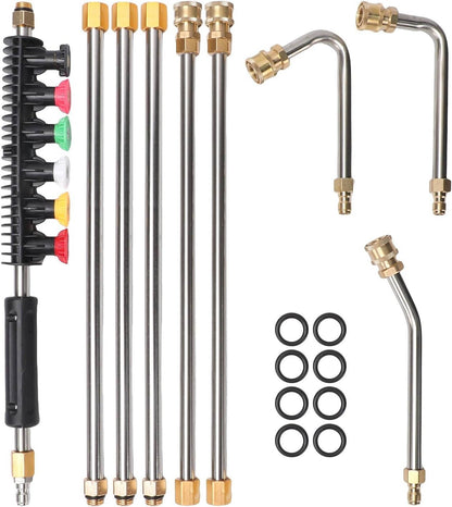Telescoping Pressure Washer Extension Wand – Tackle the Toughest Spots from the Ground