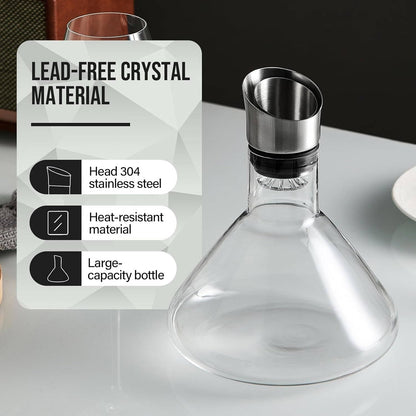 Crystal Glass Wine Decanter – Smoother Sips, Instantly