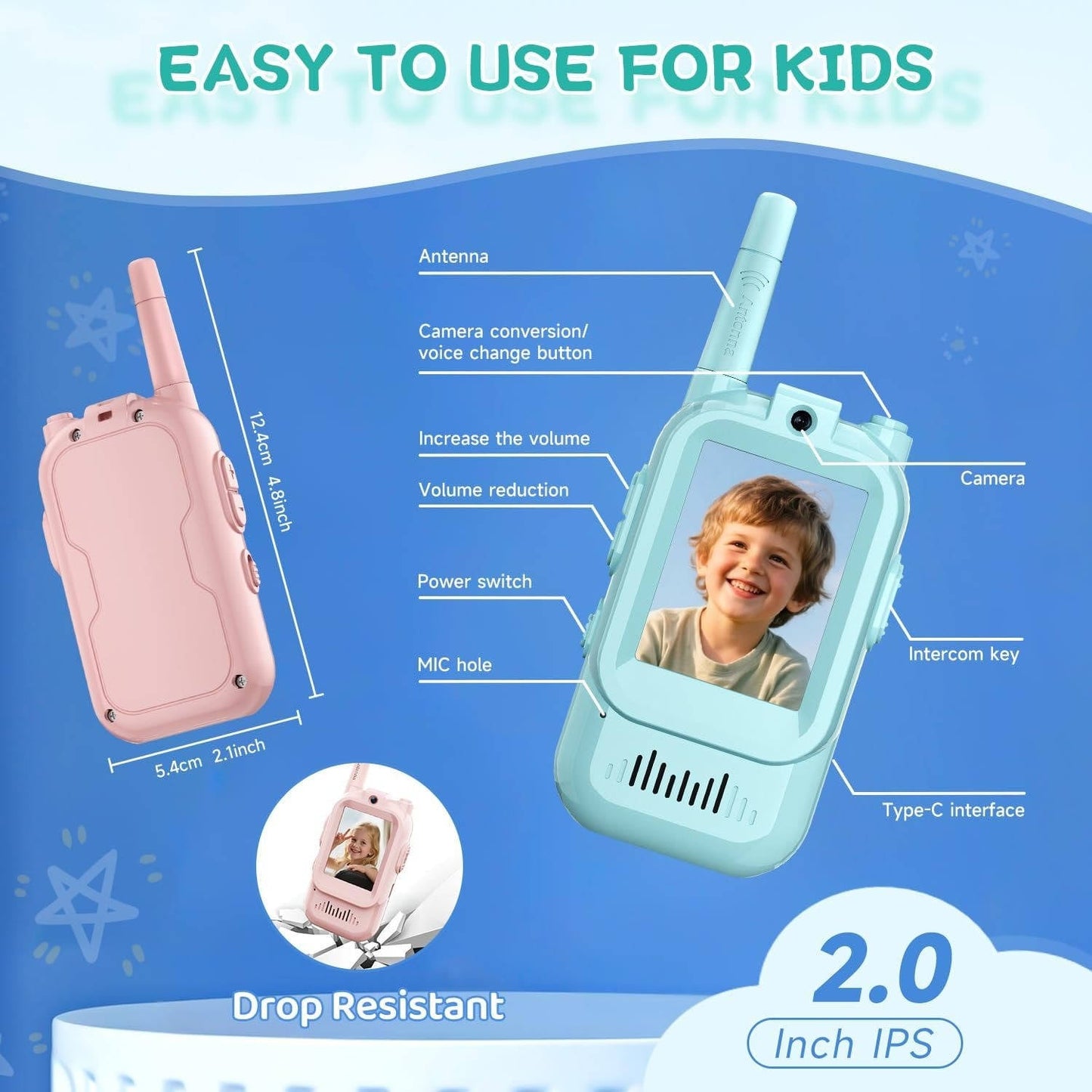 Kids Video Walkie Talkies – See, Talk, Explore Together
