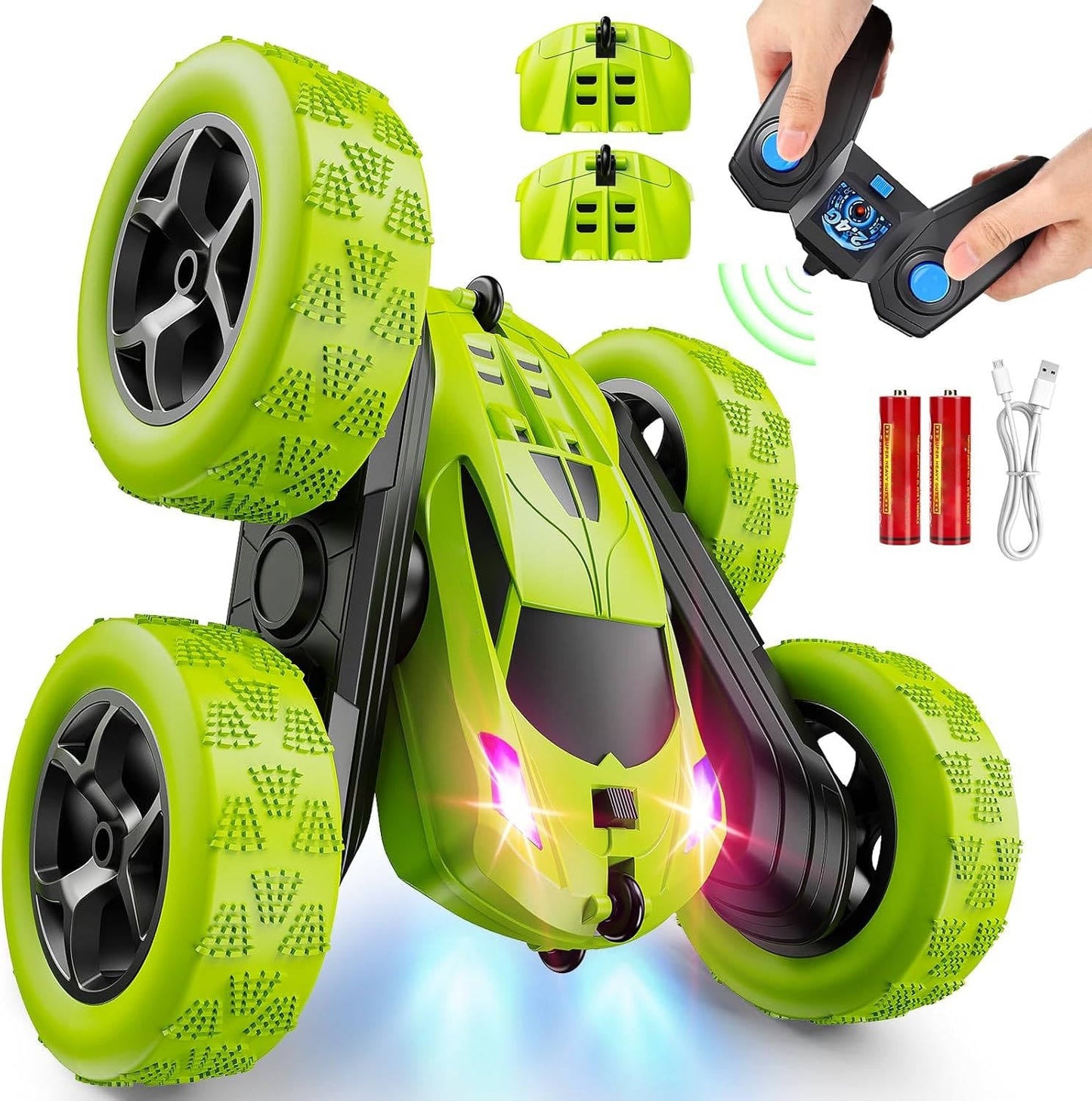LED RC Stunt Car with 360° Flips – The RC Car That Never Quits