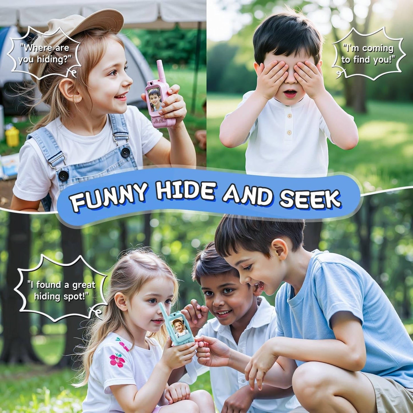Kids Video Walkie Talkies – See, Talk, Explore Together