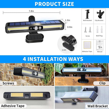 Solar Fence Lights (2-Set) – Effortless Outdoor Lighting