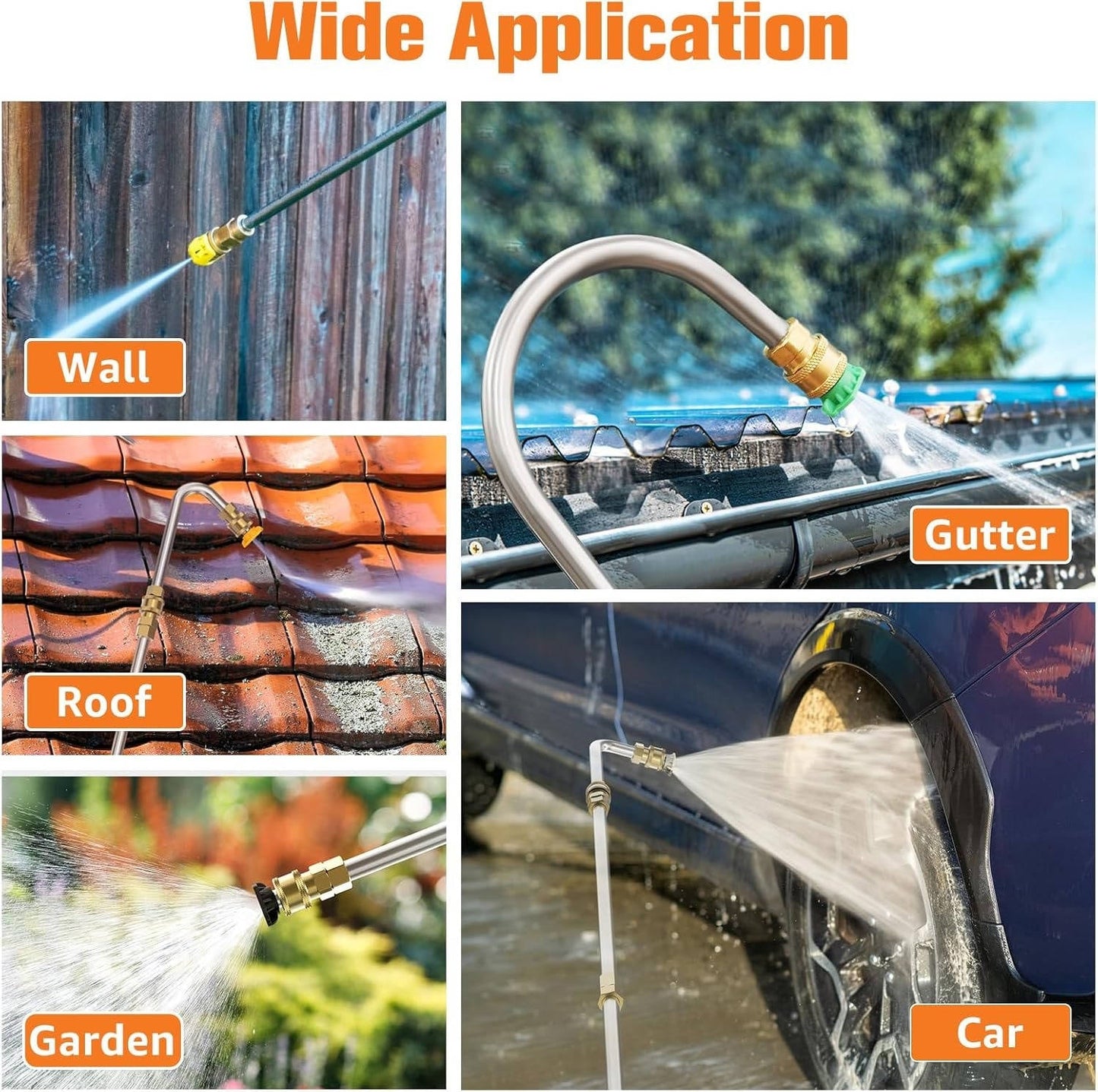 Telescoping Pressure Washer Extension Wand – Tackle the Toughest Spots from the Ground