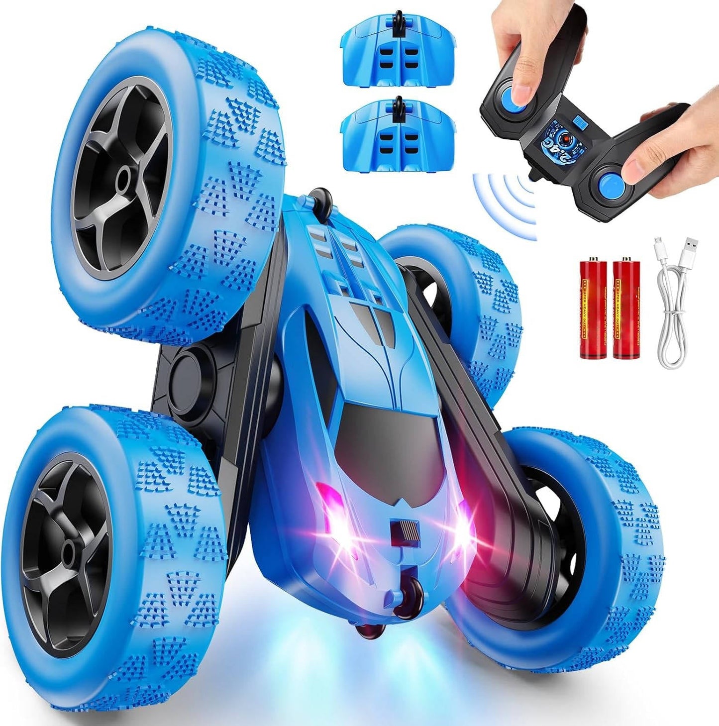 LED RC Stunt Car with 360° Flips – The RC Car That Never Quits