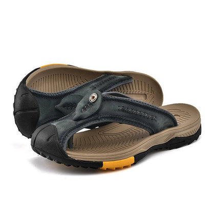 Water-Resistant Toe-Ring Flip Flops for Men – Beach-Proof All Summer