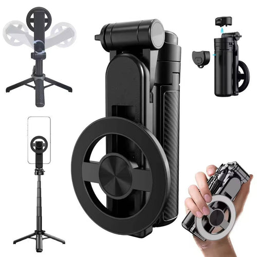 4-in-1 Magnetic Selfie Stick – Steady Shots, Zero Fumbling