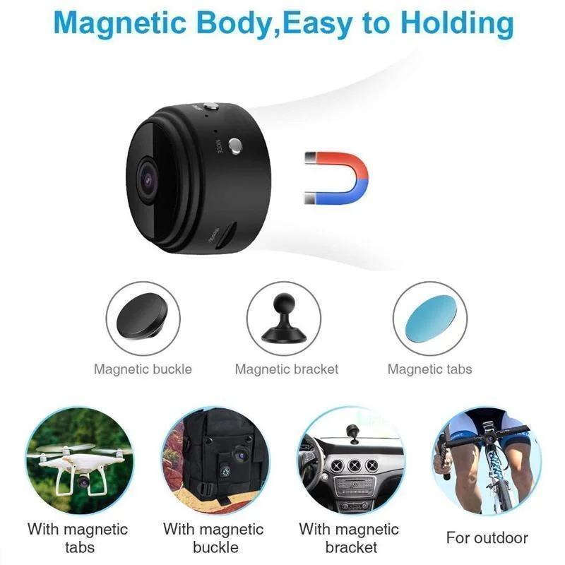 1080p Magnetic Mini WiFi Camera – Security That Sticks Anywhere