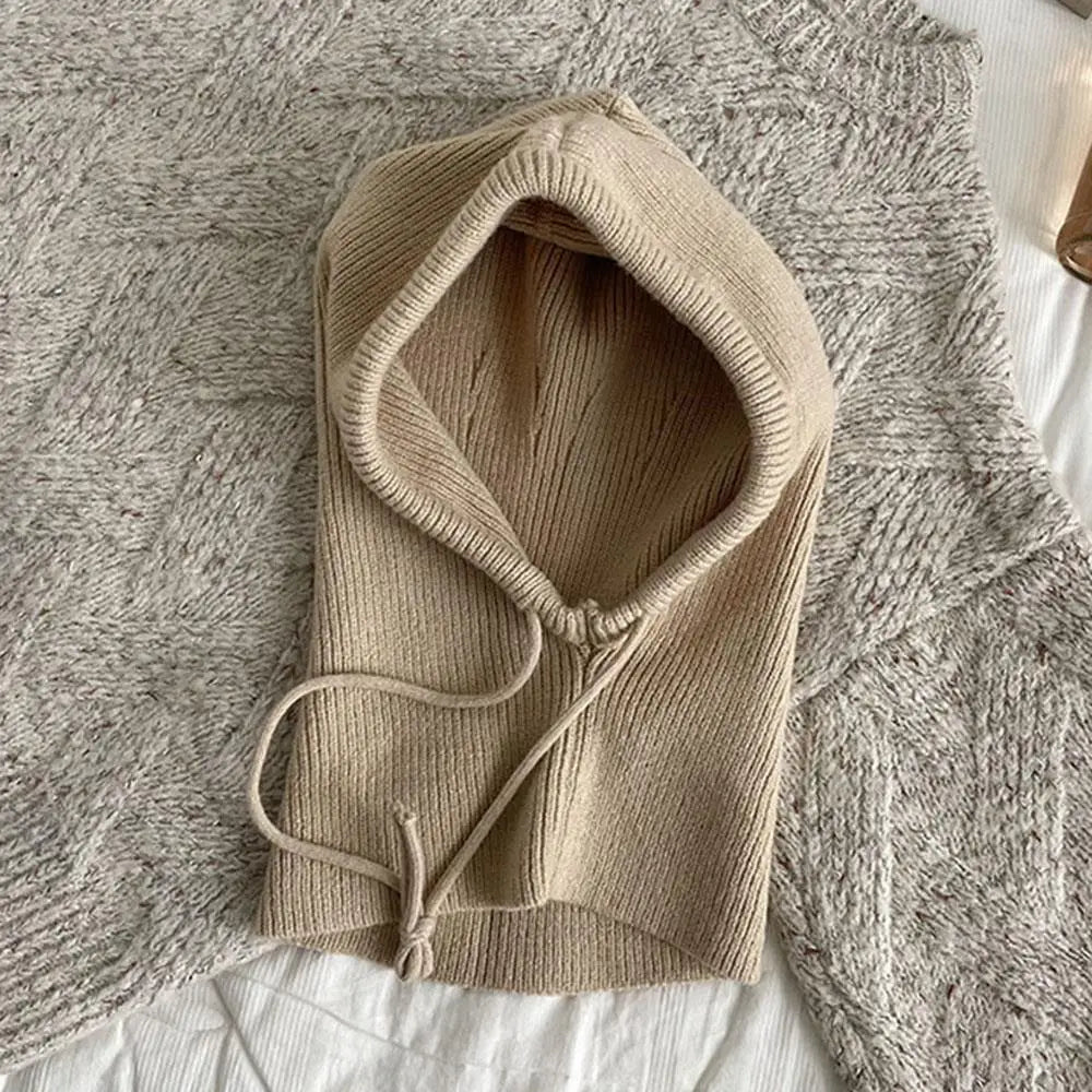 Hooded Knit Balaclava & Neck Warmer – Cashmere-Soft Winter Coverage