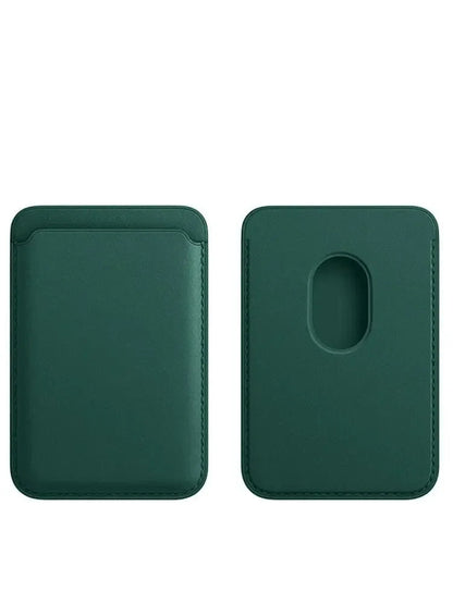 Magnetic Leather Card Wallet for iPhone – Slim, Stylish & Always Ready